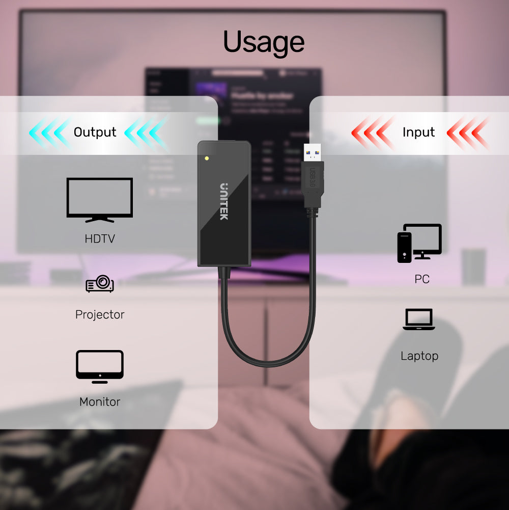 USB 3.0 to HDMI 1080P Full HD Adapter