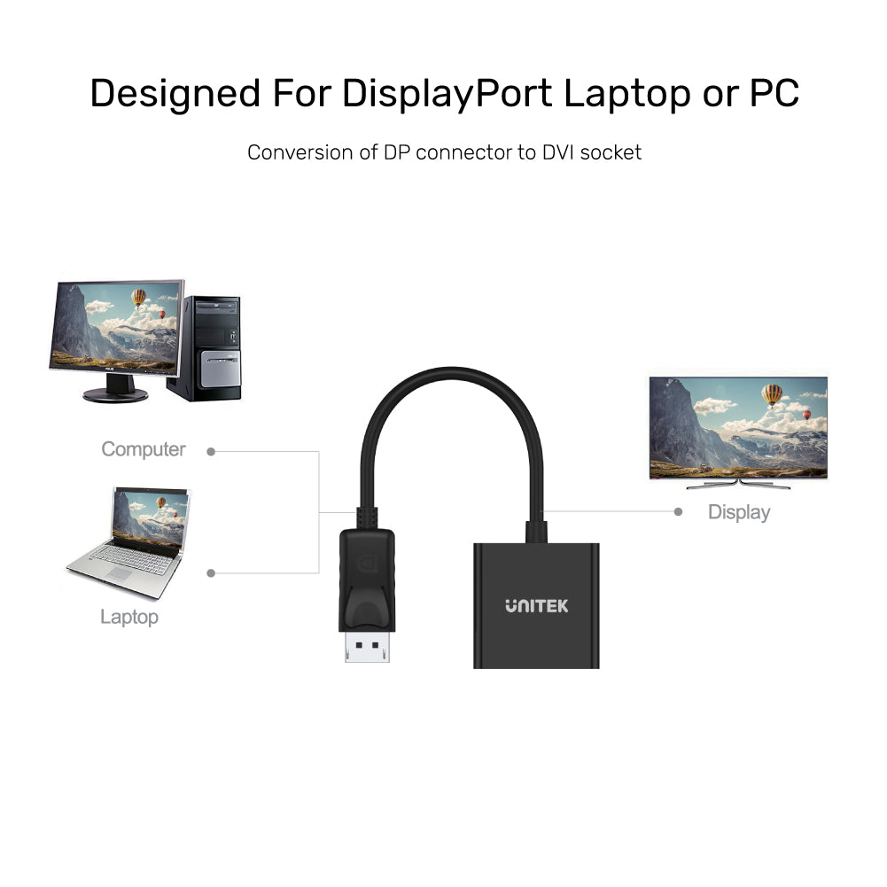 DisplayPort to DVI Adapter