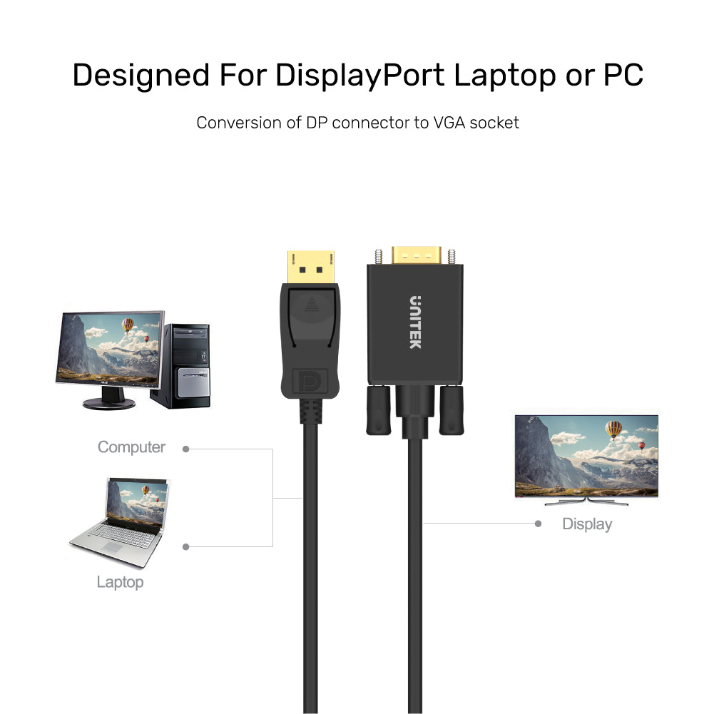 DisplayPort-VGA 케이블