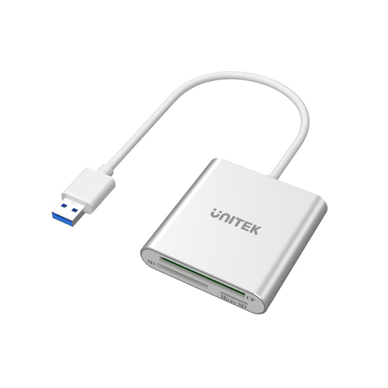 USB 3.0 3-Port Memory Card Reader | UNITEK