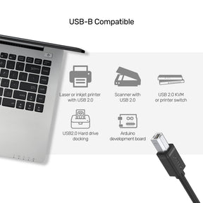 USB 2.0 - USB-B ケーブル