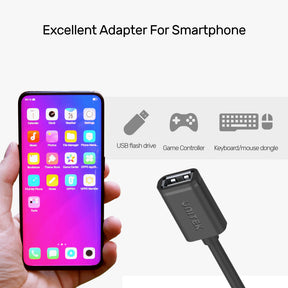 Assorted Micro USB OTG to USB 2.0 Adapter for Smartphones