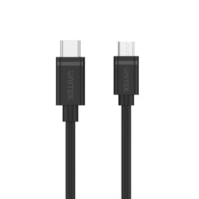 データ付き USB-C - Micro USB 充電ケーブル (USB 2.0)