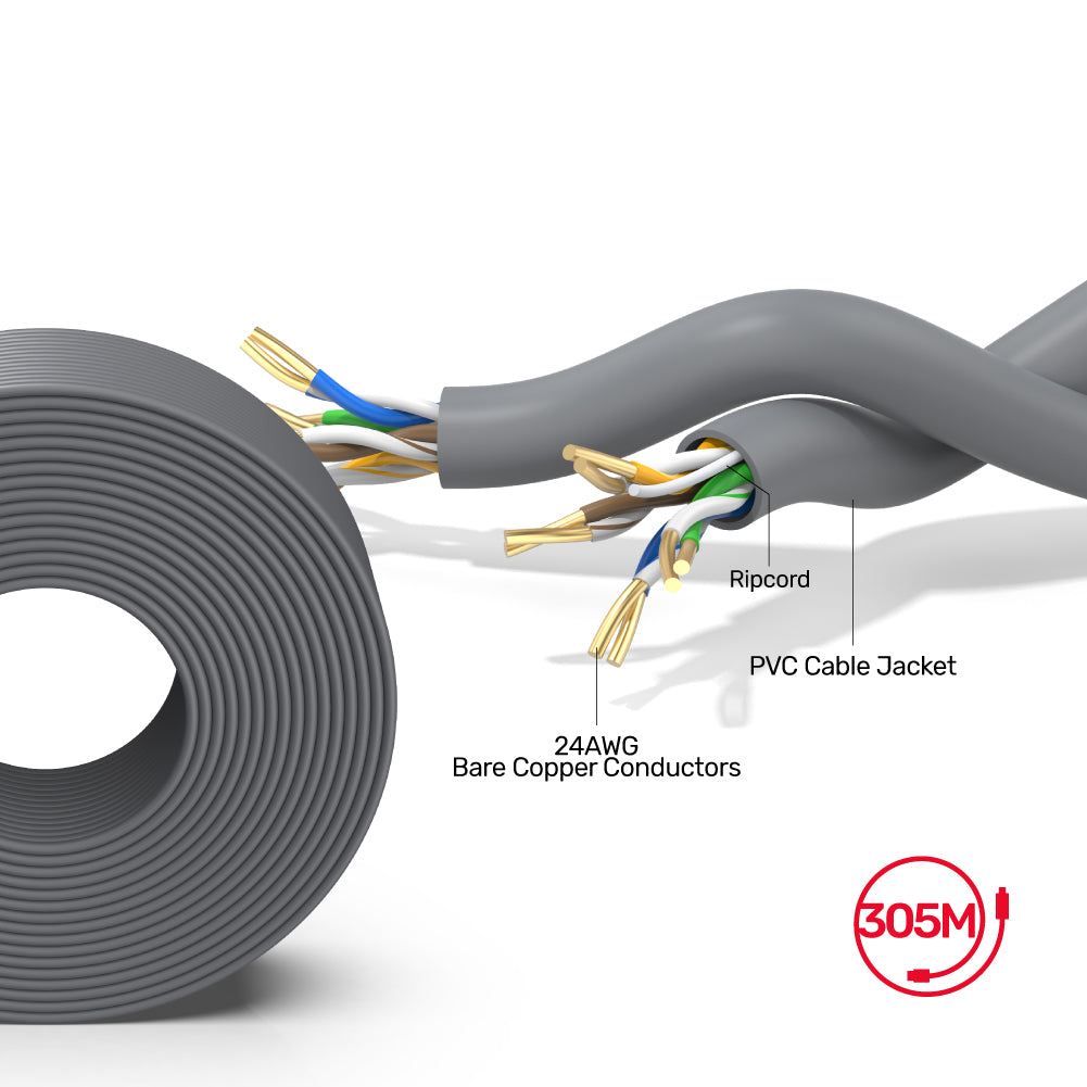 Cat 5e UTP RJ45 Ethernet Cable in 305M