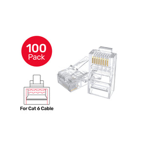 Cat 6 RJ45 (8P8C) Modular Plugs