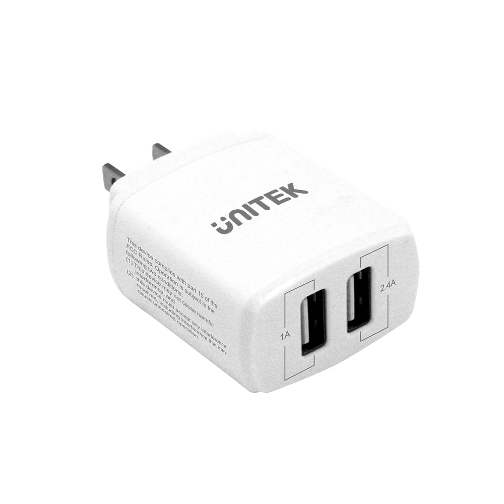 17W 2-Port USB Wall Charger (US Plug)