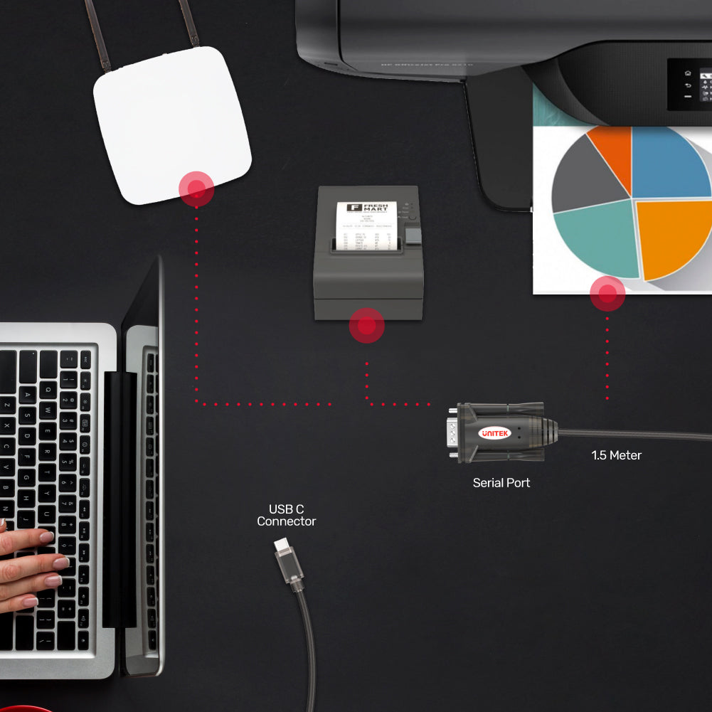 USB-C to Serial RS232 Cable