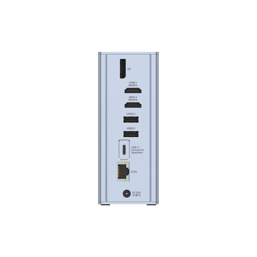uHUB O8+ 8-in-1 USB-C Ethernet Hub with Dual Monitor, 100W Power Deliv